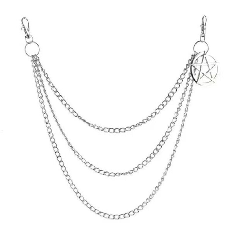 Dây Xích Đeo Hông Nhiều Lớp Phong Cách Punk Hip Hop Cá Tính