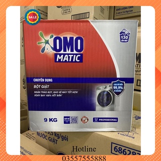 Bột giặt OMO thùng 9KG cho máy cửa trên, cửa trước, giặt tay