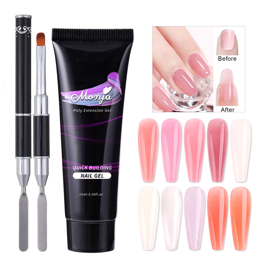 [Hàng mới về] Bộ 2 Cọ Vẽ MONJA Dùng Trang Trí Móng Tay Với 10 Kiểu Khác Nhau