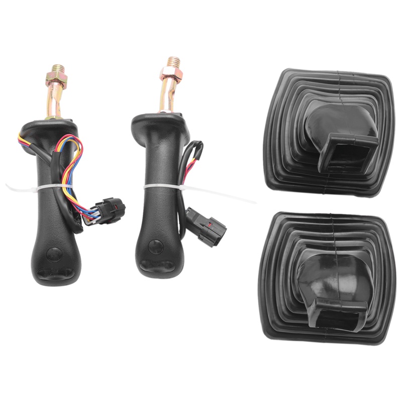 Set 2 cần điều khiển máy xúc L+R 3 nút kèm vỏ bọc