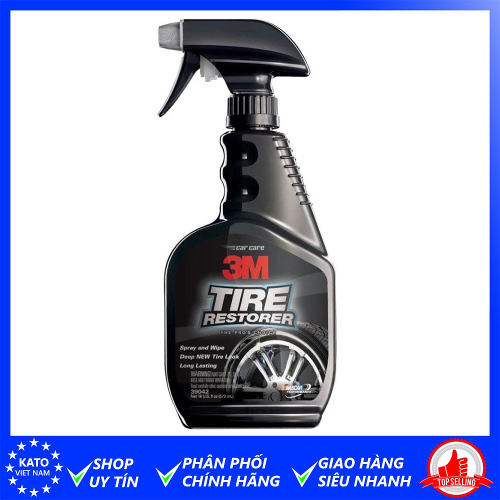 Dung dịch bảo dưỡng lốp ô tô 3M Tire Restorer 39042 473ml