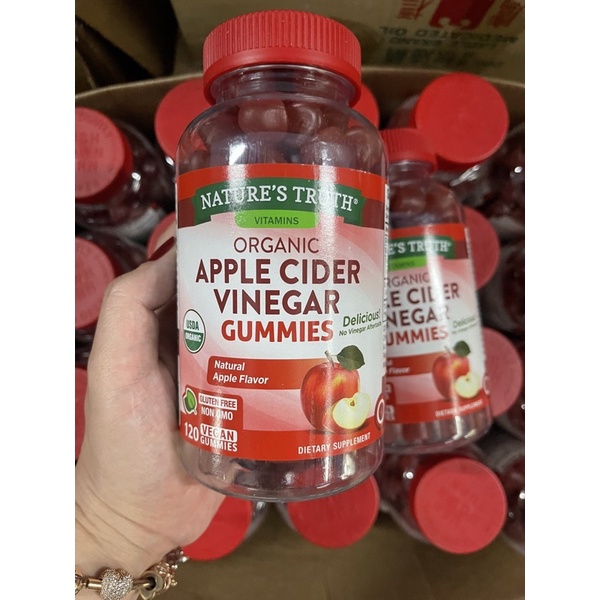 Kẹo dẻo giấm táo Apple Cinder Vinegar của Mỹ-120viên