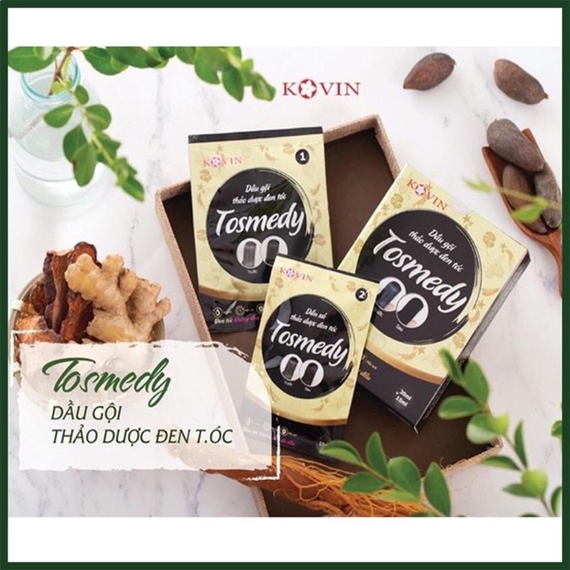 Dầu Gội Thảo Dược Đen Tóc Tómedy-Mềm mượt-Đều Màu