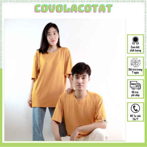 Áo thun nam nữ tay lỡ thời trang đường phố hàn quốc form rộng hàng thun lạnh 4 chiều