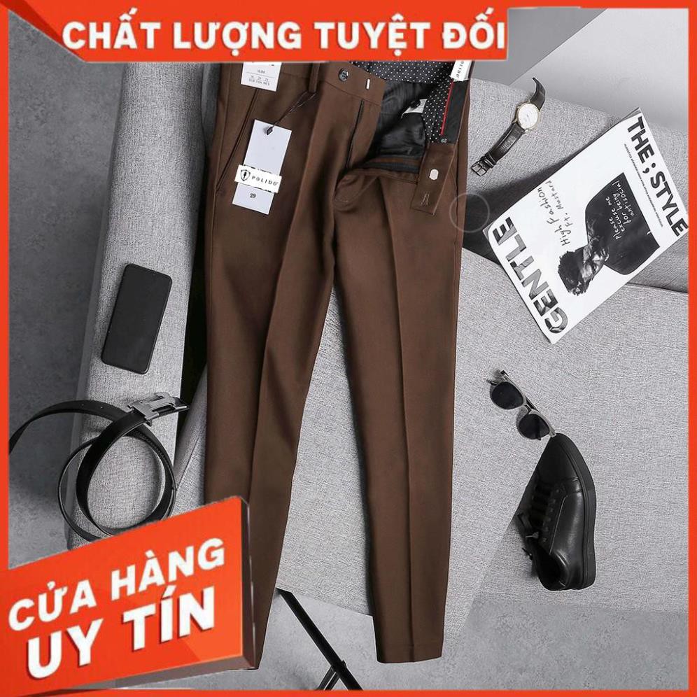 [HÀNG HIỆU] Quần Tây Nam Đẹp Chất Vải Dày Dặn Giữ Form Chuẩn Cực Bền, Phong Cách Quý Ông Lịch Lãm - POLIDO