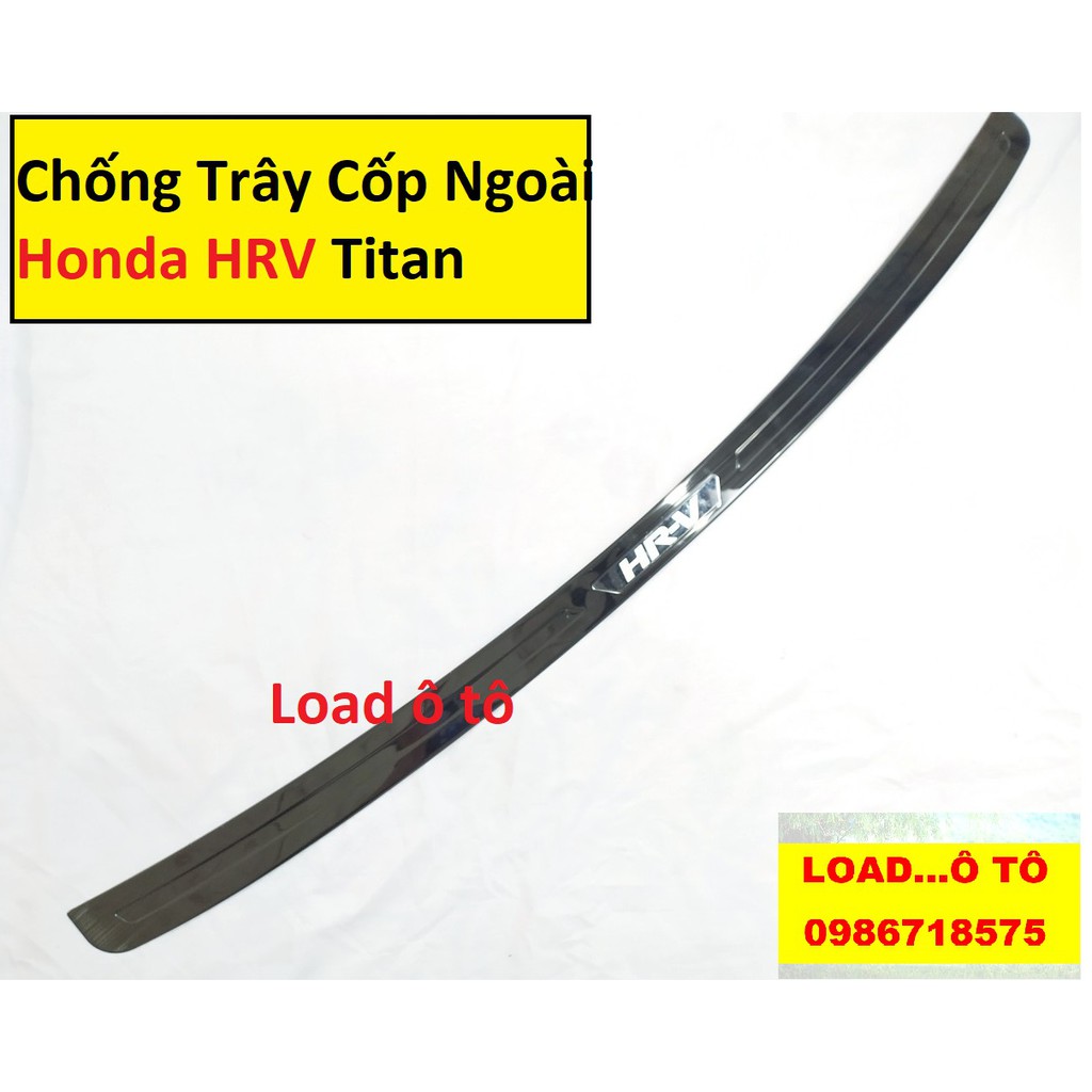 Ốp Bậc Cốp, Chống Trầy Cốp Ngoài Honda HRV 2022-2018 Titan Cao Cấp
