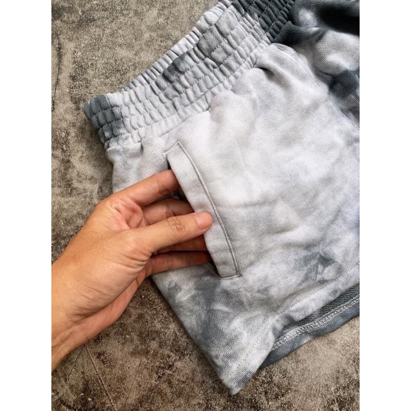 (HÀNG XUẤT XỊN) Quần short das hoạ tiết 1736 TYE DYE TEE Made in Cambodia full tag code