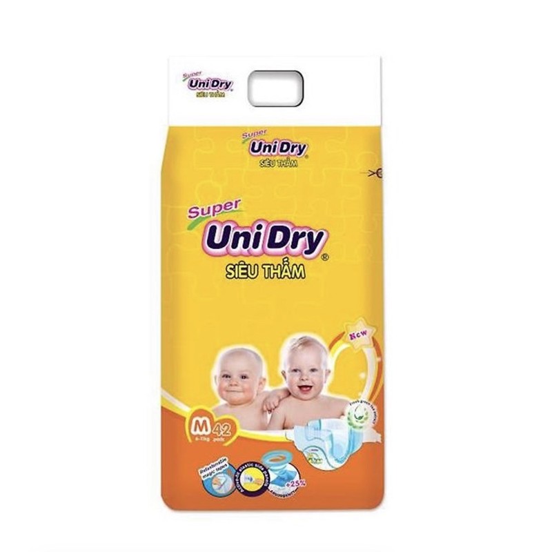 Tã Dán UniDry Super Gói Đại M42 (42 Miếng)-Bao bì không đẹp