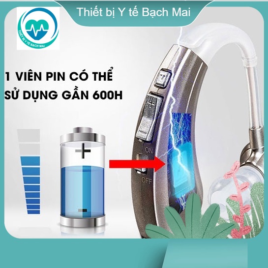 👂Máy trợ thính không dây cao cấp cho người già VHP220, Đeo Vành Tai