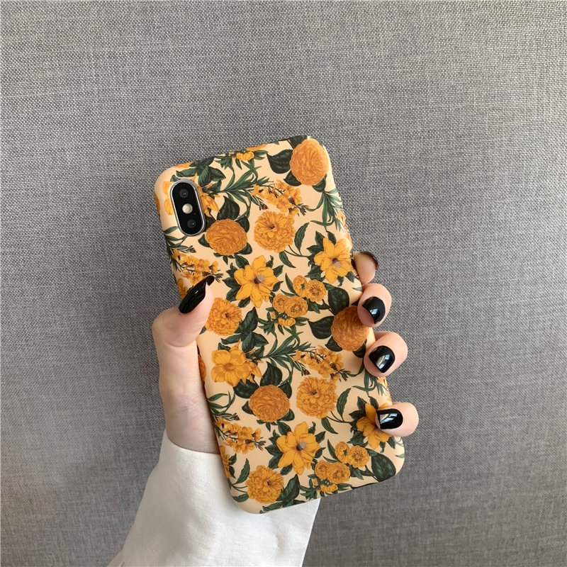 Ốp lưng iphone chống bẩn Hoa vàng vintage 6/6s/6plus/6splus/7/8/7plus/8plus/x/xs/xsmax/11/11promax - Awifi Case F6-4 | BigBuy360 - bigbuy360.vn