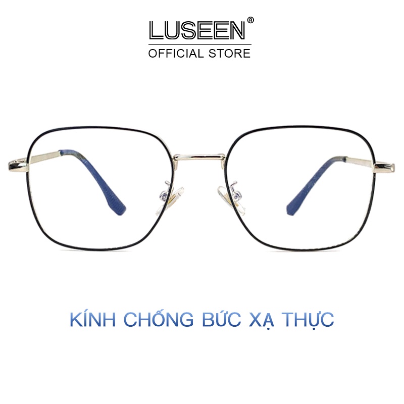 LUSEEN Kính Chống Bức Xạ Chống Tia Xanh Gọng Kim Loại Dành Cho Nam Và Nữ AG8806