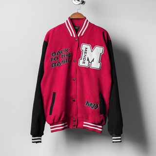 Mende - Paranoid Varsity Đỏ - áo khoác bóng chày nam màu đỏ