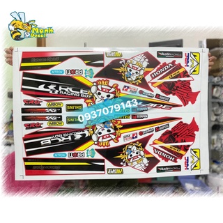 Ten rời xe honda wave blade 110 dán xe đỏ