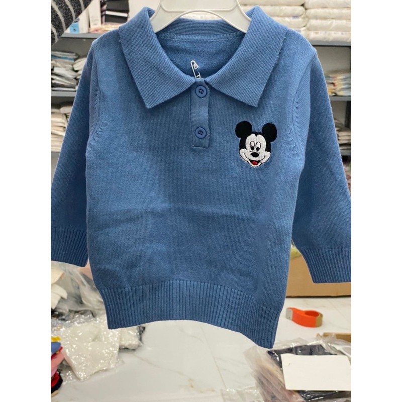 ÁO LEN CỔ MICKEY CHO BÉ SIZE 80-120(8-20kg)[1747]