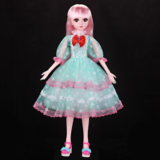 Búp Bê bjd Cao 60cm Váy Xanh Hoa Nhí Xòe