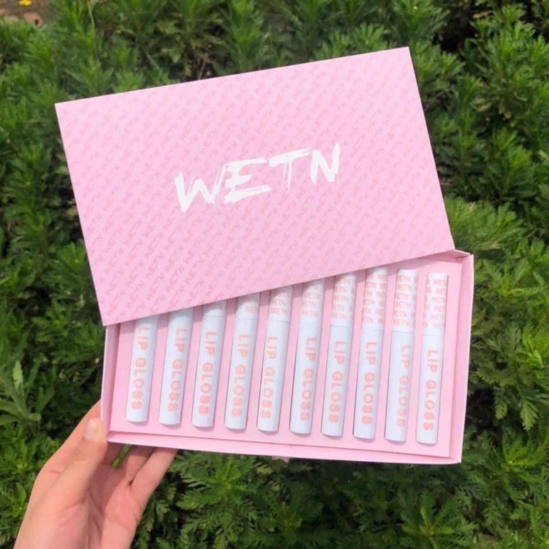 (CHÍNH HÃNG)  SET 10 cây son kem WETN LIP GLOSS