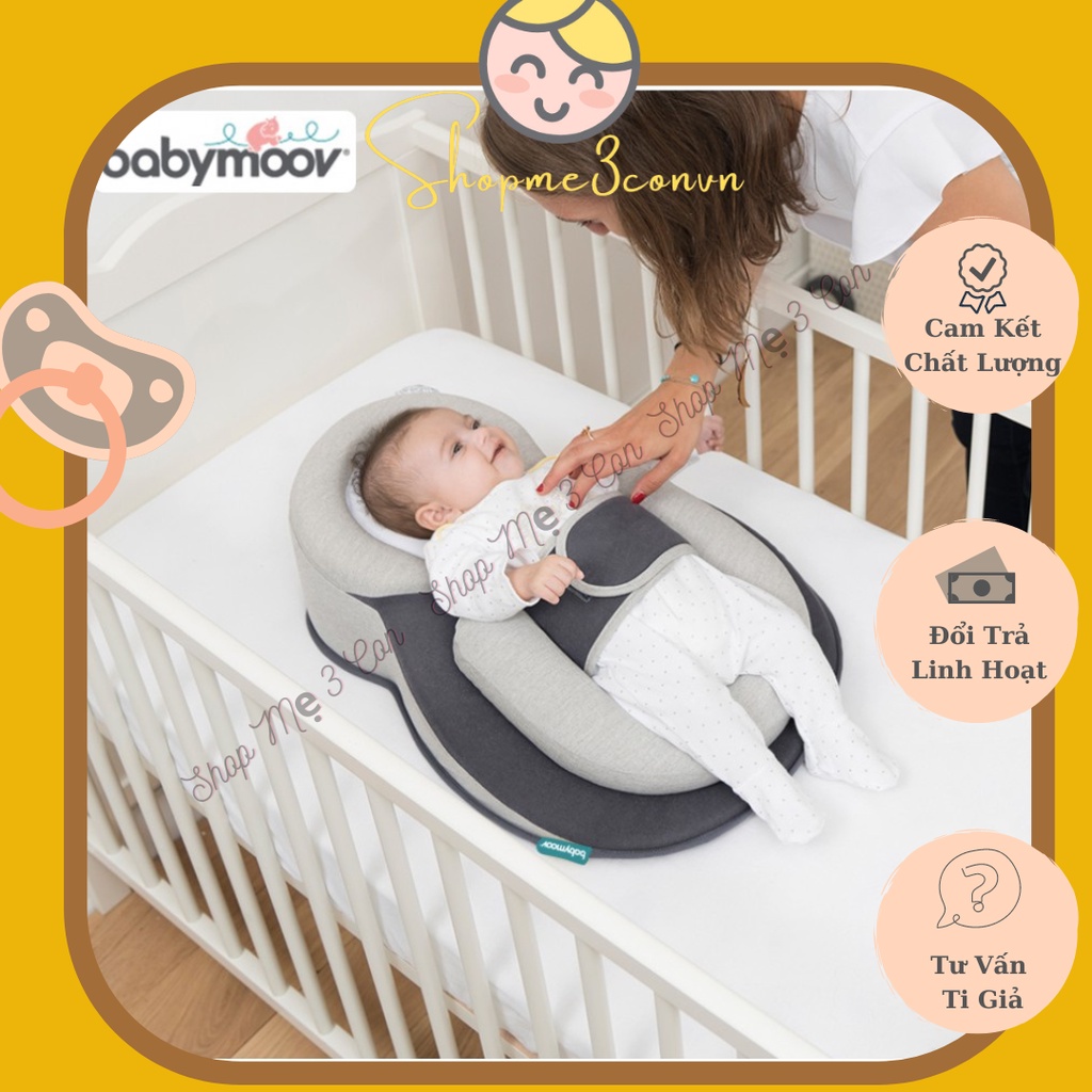Đệm Ngủ Đúng Tư Thế Chống Trào Ngược Có Đai BabyMoov Plus