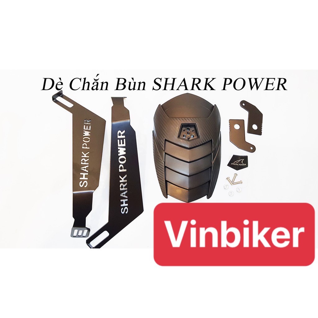 Chắn Bùn SharkPower 2 Chân Thép Gắn các dòng Xe PKN Và PKL