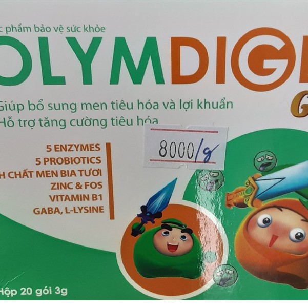 Olymdiges Gold - Hỗ trợ giảm biếng ăn, kích thích tiêu hóa, giúp cân bằng hệ vi sinh đường ruột cho trẻ (Hộp 20 gói)