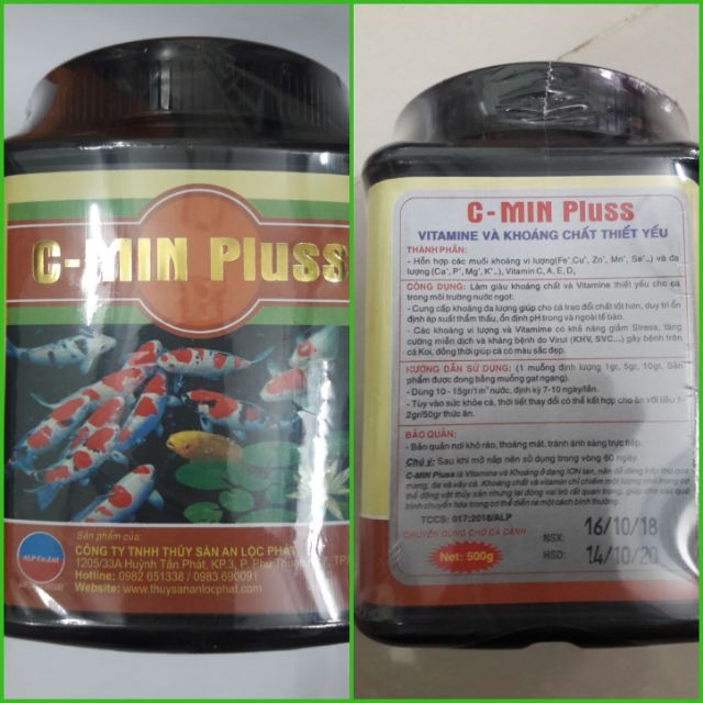 CMIN PLUSS giúp cá khỏe sung. Bóng đẹp . Web : thuysananlocphat.com