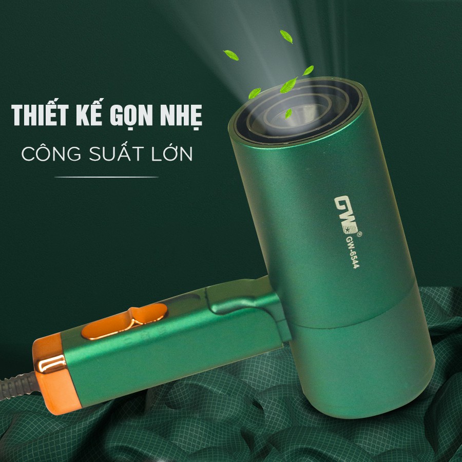 Máy sấy tóc mini cầm tay GW-6544  chính hãng - Mức nhiệt ổn định, khô nhanh dễ dàng tạo kiểu, tiện lợi