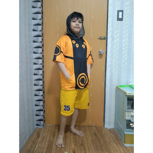 Áo Hoodie Tay Ngắn In Họa Tiết Naruto 3D Xxs-4Xl Thời Trang Cho Nam