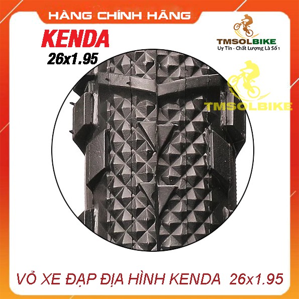 Vỏ Xe Đạp Địa Hình KENDA 26x1.95, Lốp Xe Đạp Địa Hình KENDA 26x1.95, Săm Vỏ Ruột Lốp Xe Đạp 26x1.95 - Hàng Chính Hãng