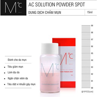 Dung Dịch Chấm Mụn MdoC AC Solution Powder Spot 15ml - Serum Mụn Nam