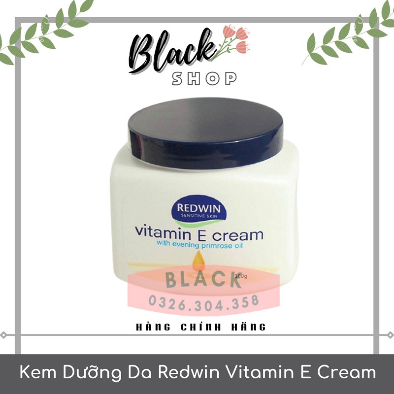 [CHÍNH HÃNG] Kem dưỡng da vitamin E Úc Redwin Cream (hũ 300gr)_Dưỡng ẩm để da luôn khỏe mạnh, tươi trẻ.