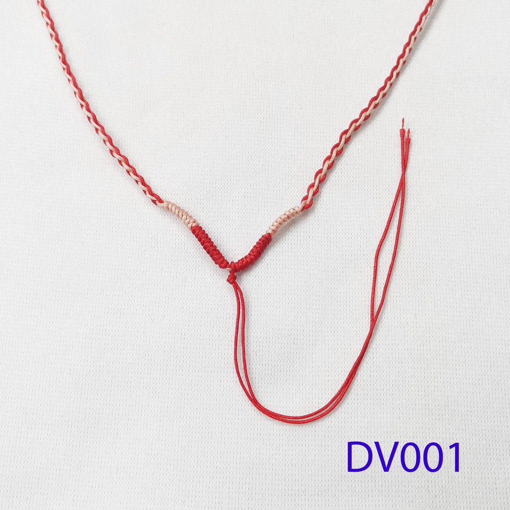 Dây chuyền vải đỏ dv001