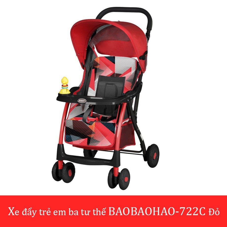 [Trợ giá] Xe Đẩy Trẻ Em Baobaohao 722C Gọn Nhẹ, Thoáng Mát, Ngả Đa Tư Thế