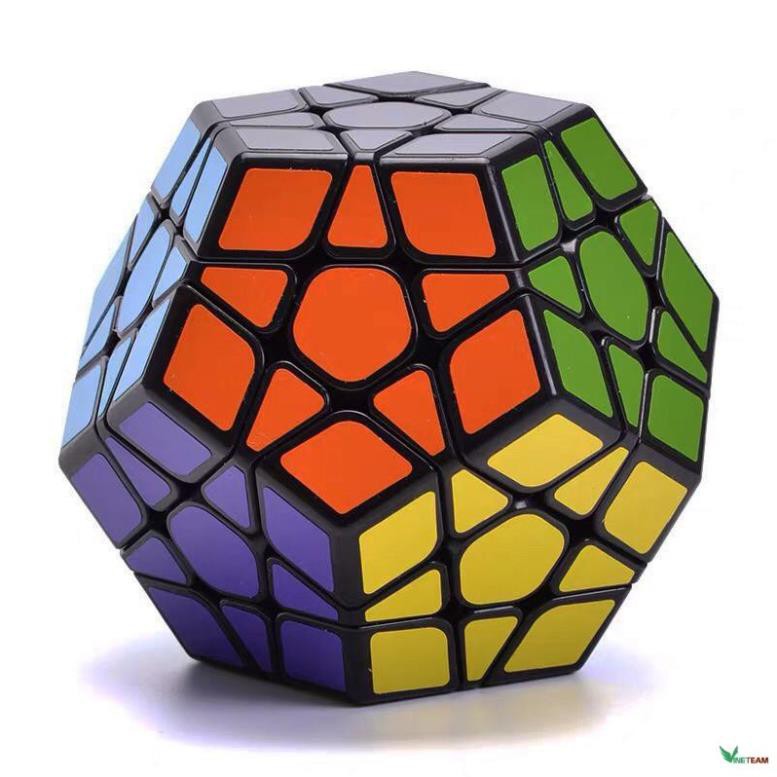 Rubik Biến Thể Megaminx - Rubik Biến Thể 12 Mặt Viền Đen Cao Cấp Nhập Khẩu -dc2537