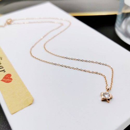 Dây Chuyền Ngôi Sao Nhỏ Xinh Titan Ko Đen TT 3106