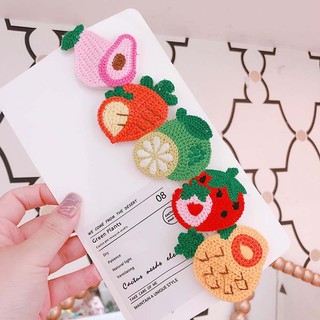 Kẹp tóc hình trái cây xinh xắn cho bạn nữ và bé gái 🍓🥕🍍🍉