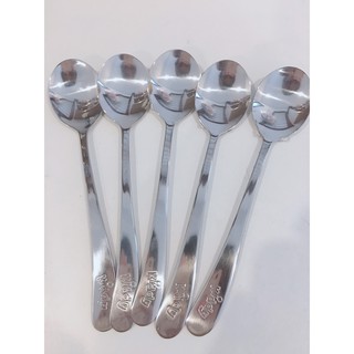 Muỗng inox ⚡ THANH LÝ ⚡ Combo 5 muỗng inox - Thương hiệu Kiddy - Dành riêng cho bé yêu