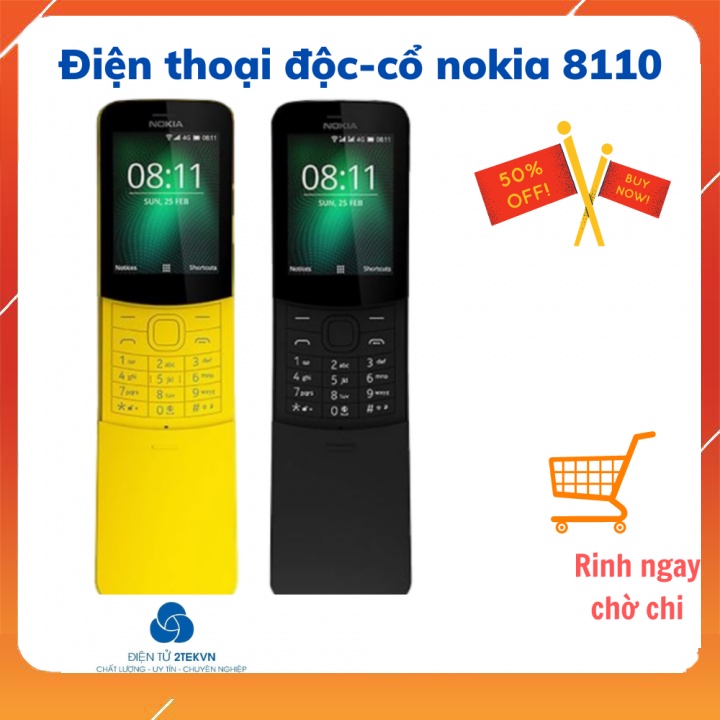 Điện thoại hình trái chuối độc đáo Nokia 8110 Bảo hành 12 tháng đổi trả trong vòng 7 ngày