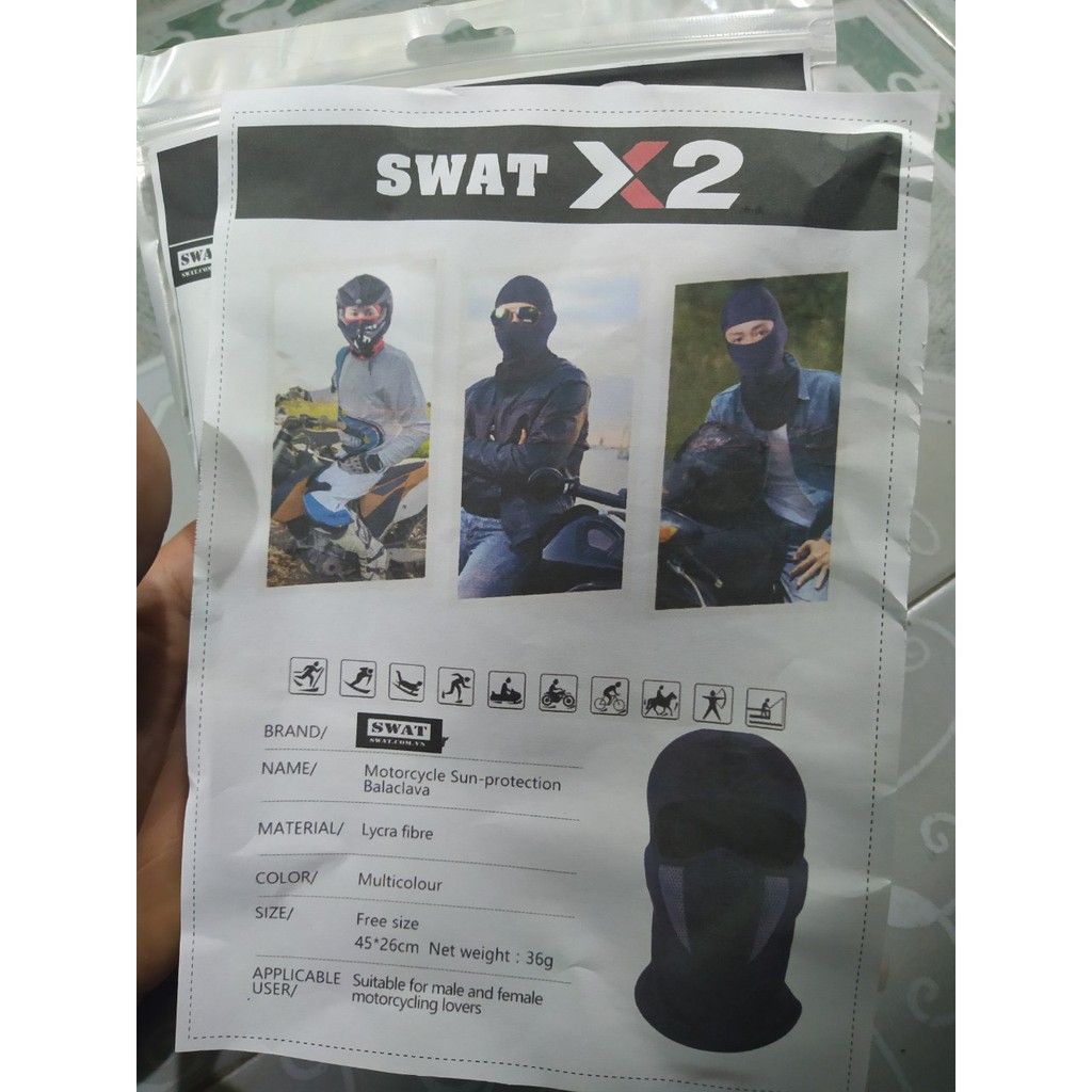 KHĂN TRÙM NINJA SWAT 2 LỚP CAO CẤP X2 ( DANH RIÊNG CHO PHƯỢT THỦ)