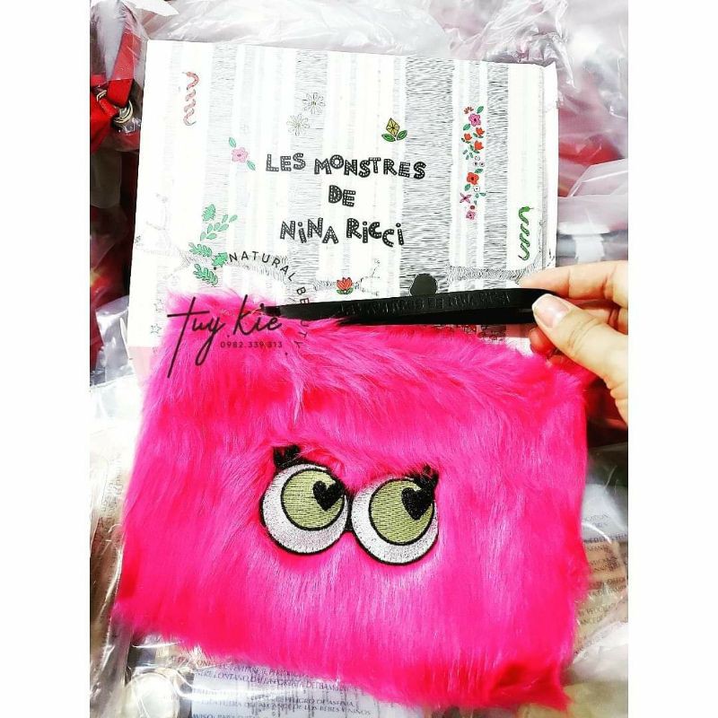 Túi mỹ phẩm Les Monstres De Nina Ricci Makeup Bag Fullbox