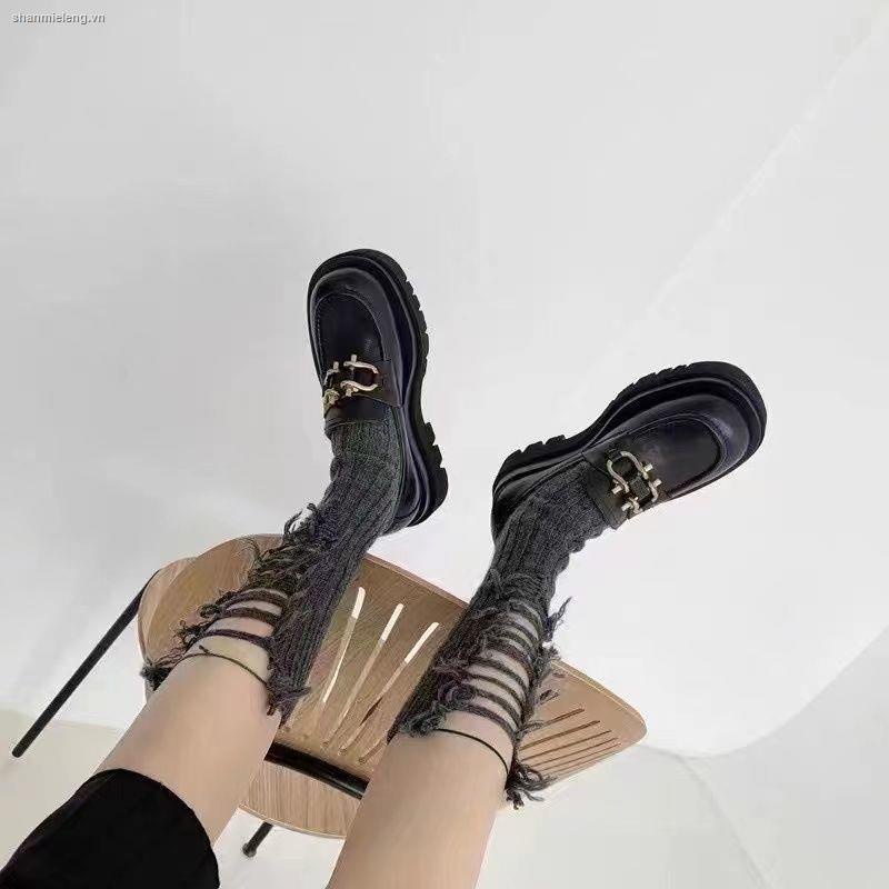 Vớ ống cao mỏng phối lỗ rách thời trang xuân hè cho nữ tùy chọn số lượng