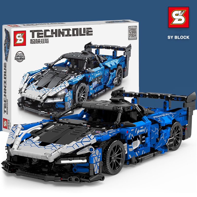 Đồ Chơi Lắp Ráp Kiểu Lego Mô Hình Siêu Xe McLaren Senna GTR Điều Khiển Từ Xa SY8614 Với 1404 PCS Tỉ Lệ 1:14