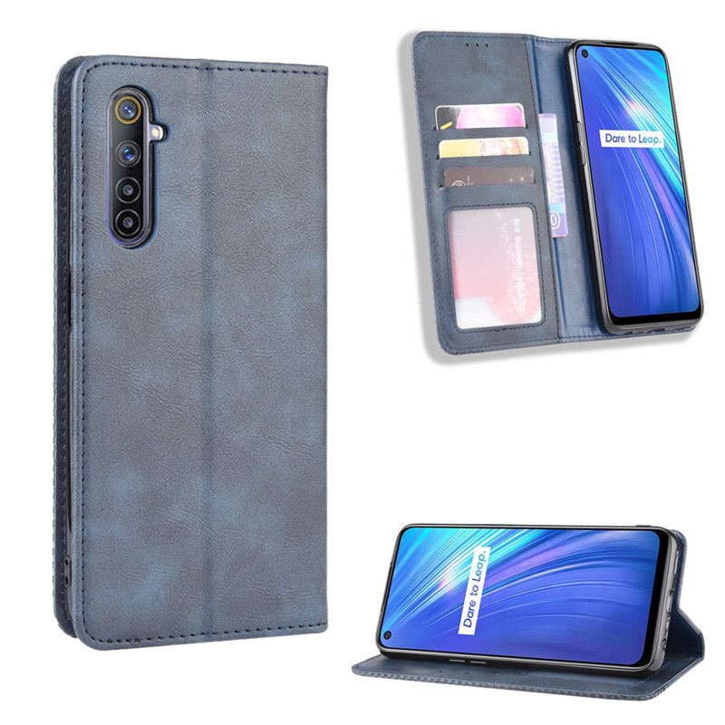 Bao da điện thoại Samsung Galaxy A71, Oppo Realme 5 / 5i / 5s / C3 / 6 / 6i / 6 pro dạng ví nắp gập, ngăn đựng thẻ ATM | BigBuy360 - bigbuy360.vn