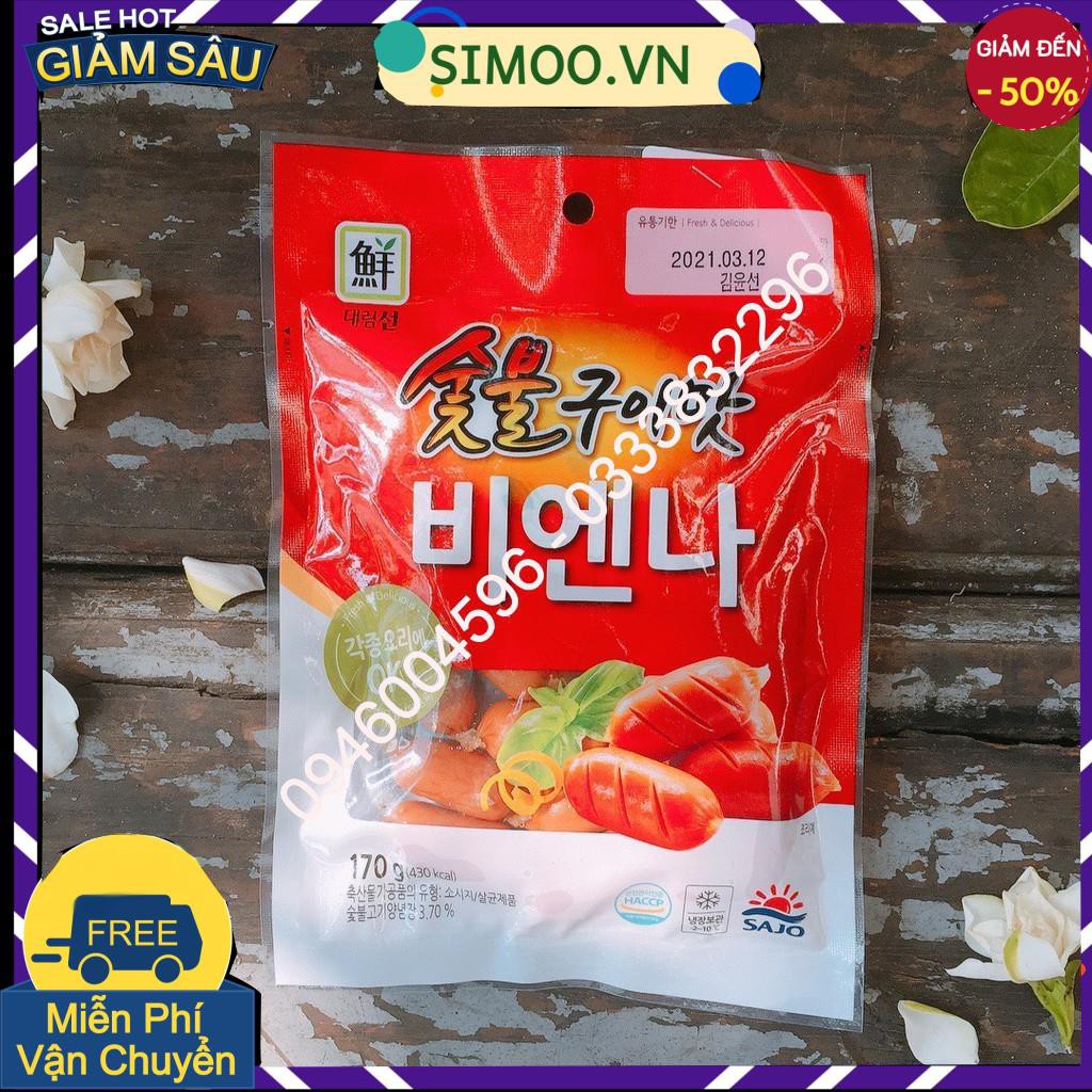 💥 ⚡ SẢN PHẨM YÊU THÍCH 💥 ⚡ XÚC XÍCH VỊ THỊT NƯỚNG VIENNA SAJO GÓI 170G (SHOP XIN PHÉP CHỈ SHIP Ở HÀ NỘI ) 💥 ⚡