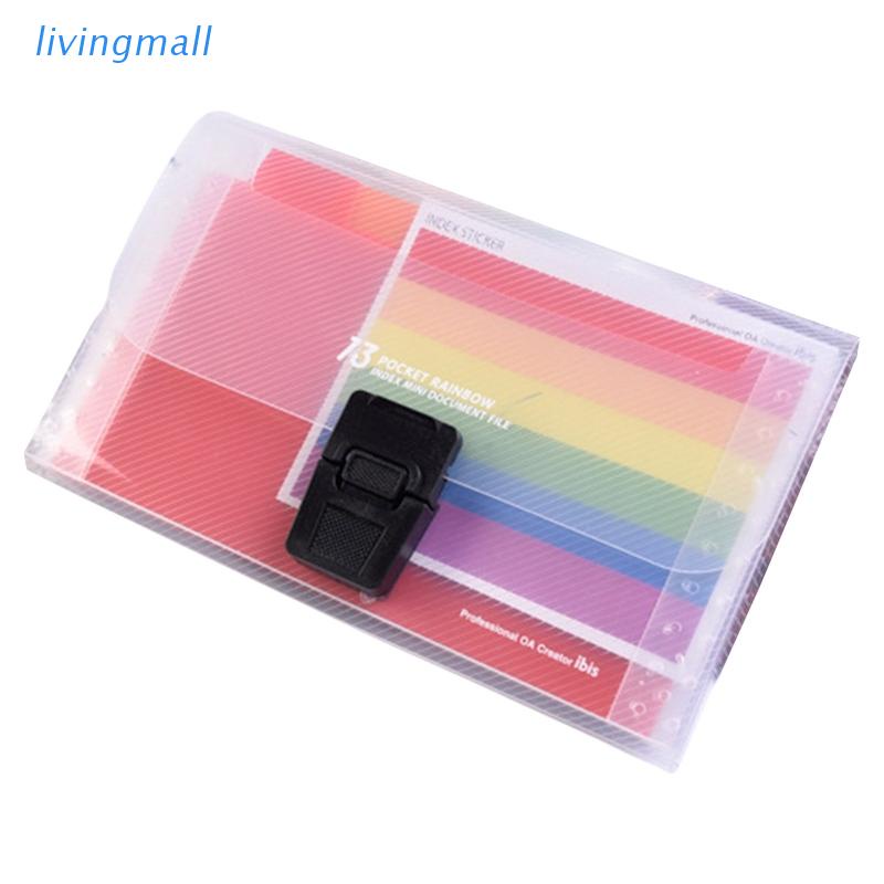 Livi Ví Đựng Tài Liệu A6 Chia Ngăn Mở Rộng Sắp Xếp Gọn Gàng Cho Thẻ Hóa Đơn