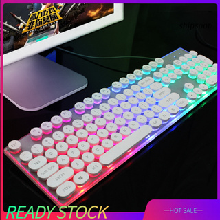 Bàn Phím Cơ Gaming Ssn - 104 Dạng Tròn Có Đèn Nền