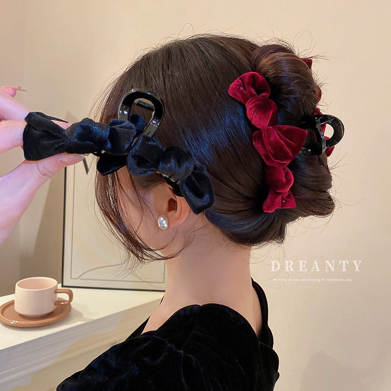 Kẹp Tóc Nơ Phong Cách Hàn Quốc Cổ Điển Thời Trang