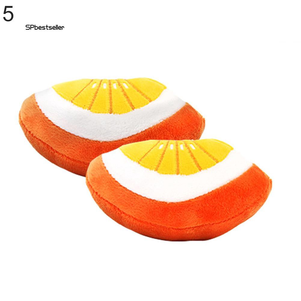 Đồ chơi hình củ cà rốt nhồi bông phát âm thanh cho thú cưng