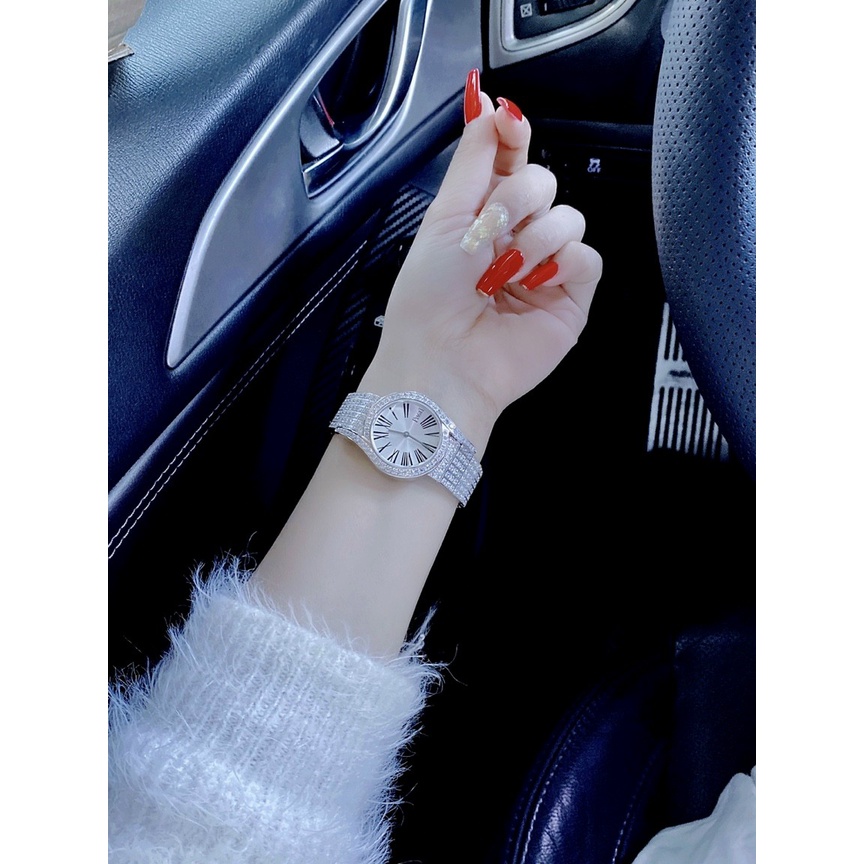 Đồng hồ đeo tay nữ, đồng hồ nữ chính hãng PIAGET đính kim cương nhân tạo siêu cao cấp, cực kỳ sang chảnh, siêu phẩm hot