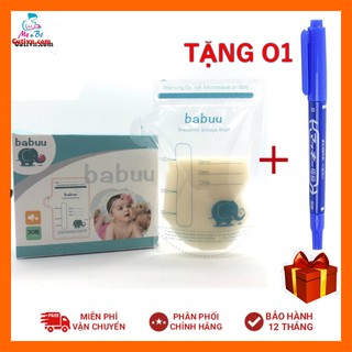 Hộp 30 túi trữ sữa babuu baby nhật bản 100ml