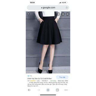Chân váy xoè có túi Big size nữ (có quần trong)