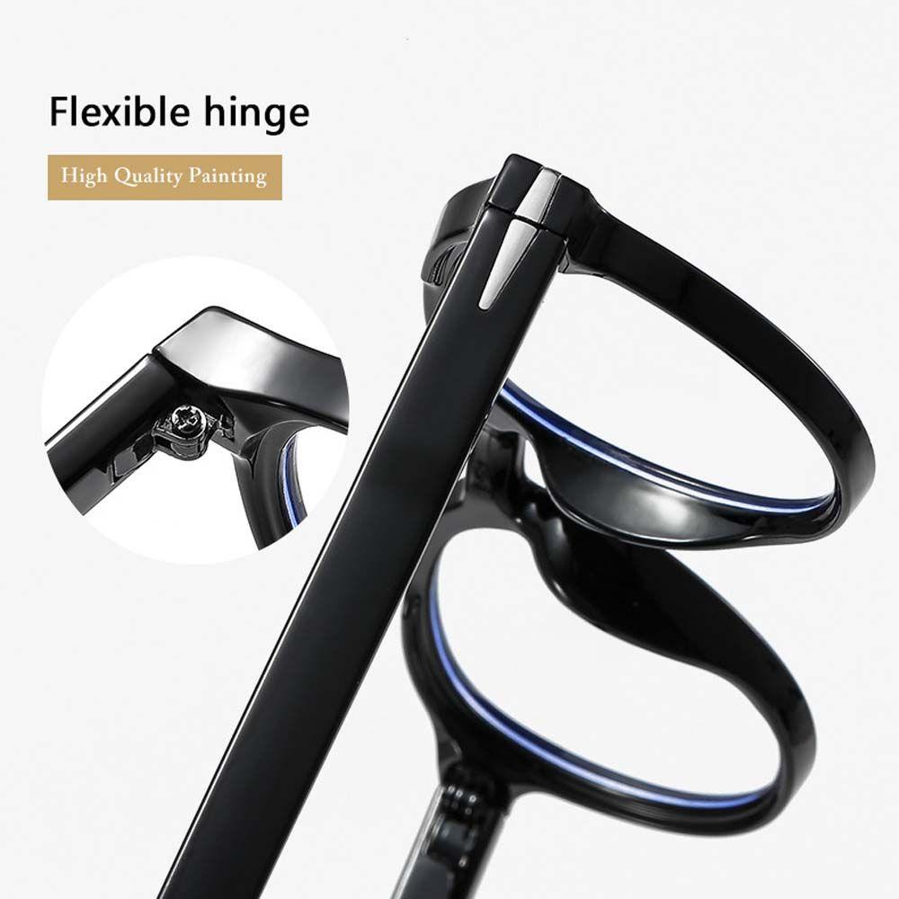 QQMALL Mắt Kính Gọng Nhựa Họa Tiết Da Báo Phong Cách Hàn Quốc Cho Nam Nữ